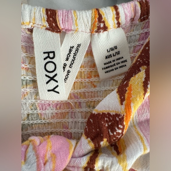 NWT ROXY Oceanview Floral Mini Dress Size Medium - Picture 5 of 7